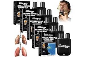 FCXQG 5pcs Lungenpflege Inhalator Steigerung Der Lungenfunktion Kräuteressenz Nasenspray Zur Lungenreinigung Und Reparatur Verbesserung Der Herbal Lungenspray Sauerstoffversorgung Nasensaugkasten