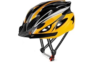 RaMokey Casco de Biciclet Adulto, Ajustable Casco de Bicicleta para Mujeres y Hombres, Ultraligero Casco de Ciclismo Montaña con Forro y Visera Extraíble(Tamaño 58-62 cm)