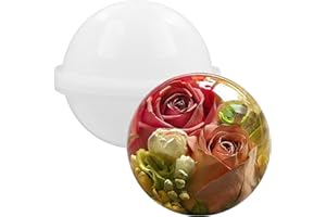 Musykrafties Molde redondo de silicona de esfera grande de 4 pulgadas para resina epoxi, fabricación de joyas, cera de vela, jabón casero, bomba de baño