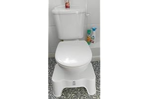 SAIF 9" Bathroom Toilet Stool, Medically Tested Squatting Toilet Stool, Non-invasive Remedy for Haemorrhoids, Constipation, IBS, Flatulence, Bloating - Aligns Colon for Complete Bowel Movement