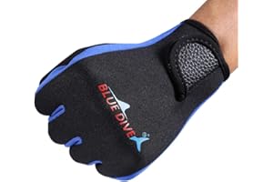 KIMISS 1Pair Set Plongée Néoprène, Surf Natation Chasse sous-Marine Gants De Plongée en Néoprène, Plongée en Apnée Enfants Gants De Sport Nautique Noir Jaune S