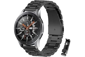 BDIG Pasek kompatybilny z Samsung Galaxy Watch 46 mm / Gear S3 Frontier / Classic, 22 mm, uniwersalna bransoletka zastępcza, metalowa, szybka wymiana paska z Huawei Watch GT / GT 2 46 mm / Amazfit GTR 47 mm