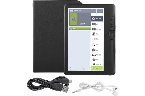 Livre numérique lu ,Lecteur électronique Corps Mince et léger Livre électronique Lire Un Livre électronique pour Les Enfants lisant pour réduire Fatigue de Lecture(RAM 8G ,Le Noir)