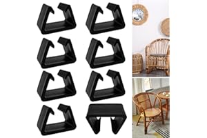 Auswalar 8 PCS Outdoor Furniture Clips Patio Sofa Clips,Sofa Clamps Fixed Buckle Rattan Chair Fasteners for Outdoor Garden