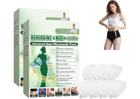 Moringa x Berberin plåster, 10-i-1 avancerade nano-mikronålningsplaster, viktgips, fettförbränning, - Amazon Deal & Rabatt