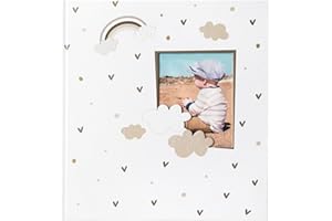 goldbuch Little Dream - Album fotografico per bambini, con ritaglio per la propria foto, 60 fogli bianchi, pergamena e 4 pagine illustrate, album per bambini da incollare, carta, ca. 30 x 31 x 4 cm