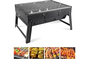 SOPHISTICATE Barbecue au charbon de bois portable - Barbecue de table - Barbecue de camping - Barbecue de pique-nique - Barbecue de camping portable - Barbecue amovible pour extérieur, pique-nique, voyage, jardin,