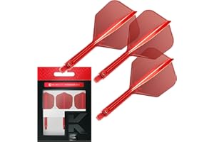 TARGET Darts K Flex Integrated Dart Flight and Stems | Pack Of 3 K-Flex, Precision Moulded 2-In-1 Dart Flights And Dart Shafts | Professional Dart Accessories