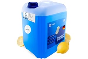 ‎BAUER BLUE BAUER BLUE Scheibenfrostschutz Konzentrat 1x10L -60°C, Citrusduft, Hohe Enteiser + Reinigungskraft bis -60 Grad – Effektiver Frostschutz für Auto im Winter
