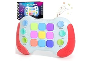 YouJabz Consola de Juegos de Mano, Juego de Empuje Rápido, Juguetes Fidget para Niños y Adultos, Juego Electrónico Pop Juguete Antiestrés Regalos para Niños Niñas Adolescentes