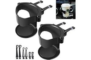 VBGURR Lot de 2 porte-gobelets réglables pour voiture - Porte-gobelet universel pour voiture, cadeau de voiture, eau, café, jus