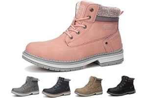 ARRIGO BELLO Snow Boots Womens Winter Boots Warm Ankle Fully Fur Lined Anti-Slip Leather Boots Work Walking Hiking Outdoor Urban 4UK-7UK