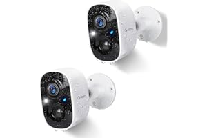 G-Homa Telecamere Senza Fili da Esterno, Videocamera Sorveglianza Esterno WiFi con Colore Visione Notturna/Audio a 2 Vie/3MP 2K/Movimento PIR/sirena/intelligente AI/Impermeabile IP65 (Aggiornato)