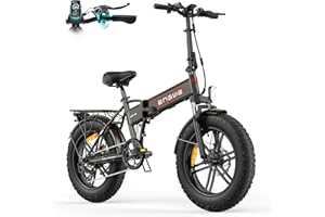 ENGWE EP-2 BOOST Bicicletta Elettrica Pieghevole Con Sensore di Coppia, 48V 13Ah Batteria Rimovibile e 250W Motore Senza Spazzole, Display a LED, 20" x 4.0" Pneumatici Grassi