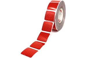 3M Orafol Reflexite VC 104 Curtain Grade Segmentiert Konturmarkierung Reflexband (Rot, 1 Meter (8,99 € / Meter))