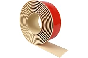 LSGCQ Seuil de porte adhesif profil de transition barre de seuil de porte bande de transition sol en vinyle bande de seuil en grain de bois bande de recouvrement pour planchers stratifié (Beige, 200×7,5cm)