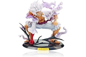 BGTLJKD Figurine One Piece, Figurine One Piece Luffy 17cm Luffy Gear 5 Figure Anime Luffy Nika Gear Figurine Luffy Gear 5 Décorations de Personnages d'Anime Cadeaux d'anniversaire pour Enfants (A)