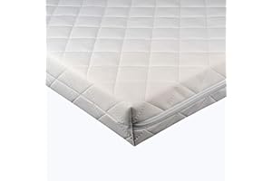 Luxe & Komfort Breathable Baby Cot/Crib Mattresses, 84 x 38 x 5 CM |Nursery Grade Foam| Removable Cover |[Made In UK]