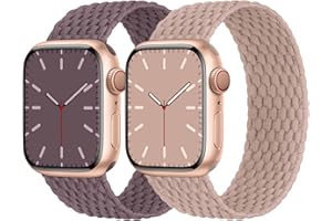 NIMBLISTIC Solo Loop Gegeflochtenes Armband Kompatibel mit Apple Watch 38mm 40mm 41mm 42mm 44mm 45mm 49mm Nylon Elastisches Band für Apple Watch 9 8 SE 7 6 5 4 3 2 1