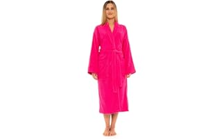 CICK Towelling Bath Robe Premium Quality Bathrobes for Women Highly Absorbent 100% Cotton Shawl Design Perfect for Men & Women in Loungewear and Gifts