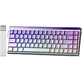 Aula Hero 68 He Manyetik Klavye Rapid Trigger Dragon King Switch 8000Hz RGB Neon TKL Hot Swap Oyuncu Klavyesi Mor