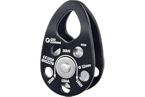 GM CLIMBING CE UIAA Certified 30kN Swing Cheek Micro Pulley General Purpose Climbing