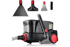 Lehmann LHOVW-8015 Prowash Professionnel Aspirateur Nettoyeur 2000 W, Multifonction Shampouineuse Idéal pour Canapé, Tapis, Rembourrage, Voiture, Technologie de Nettoyage Révolutionnaire