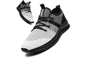 Linenghs Mens Running Trainers Fashion Lightweight Walking Shoes Casual Breathable Gym Tennis Fitness Sport Sneakers