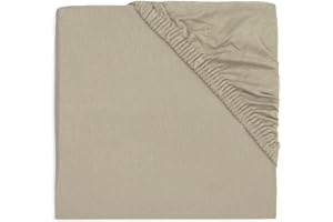 Jollein Drap-Housse en Jersey - pour Berceau - Vert Olive - 40/50 x 80/90 cm - 100% Coton - Vert Olive