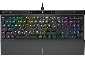 CORSAIR K70 RGB PRO Clavier de Jeu Mécanique Filaire – Interrupteurs Linéaires Cherry MX Red, SOCD, PBT Double-Shot Keycaps, 8000Hz Hyper-Polling, NKRO, Anti-Ghosting, Tournoi Switch, AZERTY FR – Noir