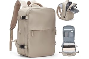 HPLQQ Mochila Viaje Cabina Avion 40x20x25 para Ryanair Mochilas para Mujer Bolsa de Cabina 45X36X20 Equipaje de Mano Cabina Avion Mochila de Senderismo Mochila Impermeable Cabina Mochila