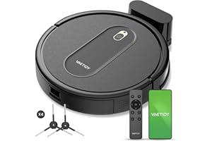 Vactidy Nimble T6 Robot Vacuum Cleaner, Strong Suction, Automatic Self-Charging Robotic Vacuums, WiFi/Alexa/App Remote Control Robot hoover, Quiet Super-Thin, for Pet Hair, Carpet, Hard Floor