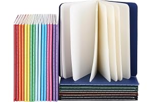 Mixara 24 st A6 färgade anteckningsböcker, liten tom notisblock, notisblock med kraftpappersomslag, journal dagbok, bärbart a