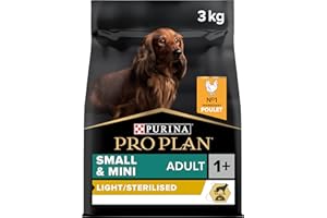 PRO PLAN Small & Mini Adult Light Sterilised Riche en Poulet - 3KG - Croquettes pour petits chiens adultes