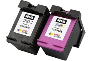 TONER EXPERTE® Sostituzione per HP 901XL 2 Cartucce d'inchiostro compatibili con HP OfficeJet 4500 J4500 J4524 J4535 J4540 J4550 J4580 J4624 J4660 J4680 J4680c G510a G510g G510n | Alta Capacità