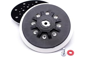 HOBBYPOWER24 1 plateau de ponçage souple pour Festool 150 mm - 17 trous - Plateau de support pour papier abrasif - Compatible avec ponceuse excentrique RO1, ES150, ET2, ES/ETS 150, LEX 150, LET, WTS 150.