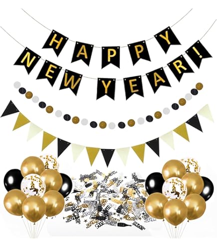 20 servetten en windlicht voor 20e verjaardag, 12 stuks tafeldecoratie, 500 stuks confetti, zwart goud, 20e verjaardag, Happy
