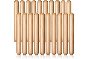 Clickinline 20Pieces 8 Inch Rhythm Sticks Music Lummi Sticks Classical Wood Claves Musical Percussion Instrument Musical Sticks