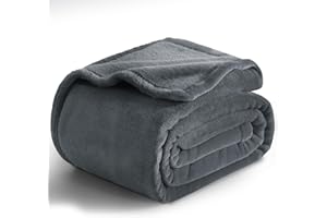RUIKASI Manta Sofa Cama Polar - Mantas para Cama 150, Manta de Sofá, Manta Franela de Microfibra Antracita 220x240, Suave, Flannel Blanket