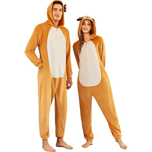 Onesie Voor Volwassenen - Fleece Kerst Kostuum Met Rendier Of Peperkoek Man Thema