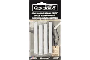 GENERAL'S General Pencil Palitos de carbón comprimido, multicolor, 4 unidades (paquete de 1)