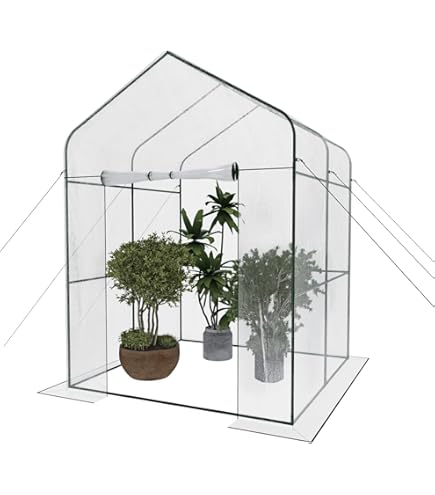 Serra Da Giardino Pinelands 186x120x190cm - 4 Ripiani In Metallo, Telo In PE, Struttura Acciaio - Foto 12