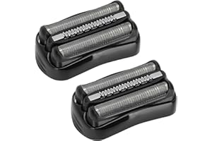 PARAFANO Tête de Rasoir de Rechange Series 3, Pièce de Rasage Rechange 21b Pour Rasoir Electrique A Barbe Homme, Grille Lames de Rechange Serie 3(2 Pièces)