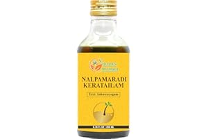 Herbs Botanica Nalpamaradi Thailam Keratailam Ayurvedic Oil With Turmeric Oil for Skin, Face & Body with 15 Ayurvedic Herbs 6.76 Fl Oz