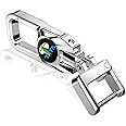 GREENWORLD™ Silver Color Fob Key Heavy Duty Replacement Logo Keychain Compatible With Nexon/Harrior/Punch/Tiago/Tigor/Altros/Safari/AND all Model Car