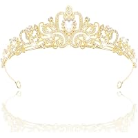 Couronne Princesse Cristal Rose - Diadème Femme Pour Mariage, Anniversaire, Bal - Cadeau Royal