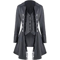Veste Steampunk Femme - Style Gothique Victorien - Manteau Vintage Long - Pour Cosplay, Fête, Halloween