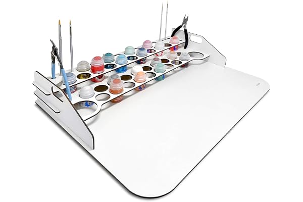 Grande Paint Station. Table de travail, support et organisateur Pinturas Citadel de 50 x 37 cm.