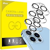 Protecteurs D'objectif JETech Pour IPhone 17 Pro 6,3" - Lot De 3 Verres Trempés 9H, Anti-rayures, Transparents