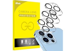 JETech Folia Ochraniacz Aparat dla iPhone 13 Pro Max 6,7 Cala i iPhone 13 Pro 6,1 Cala, Osłona Obiektywu z 9H Szkło Hartowane, Ultra HD Wyraźny, Anti-Zarysowania, Etui Przyjazny, 3 Sztuki